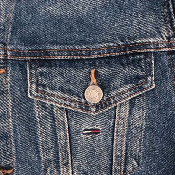 S M Tommy Hilfiger Jeans 78F0882 495 Denim Jacket NWT - Picture 6 of 14